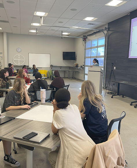 A Pi515 group listens to their instructor.