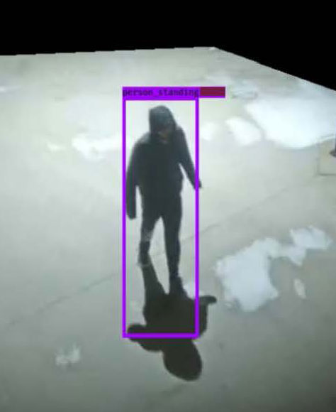 Person being scanned by AI 